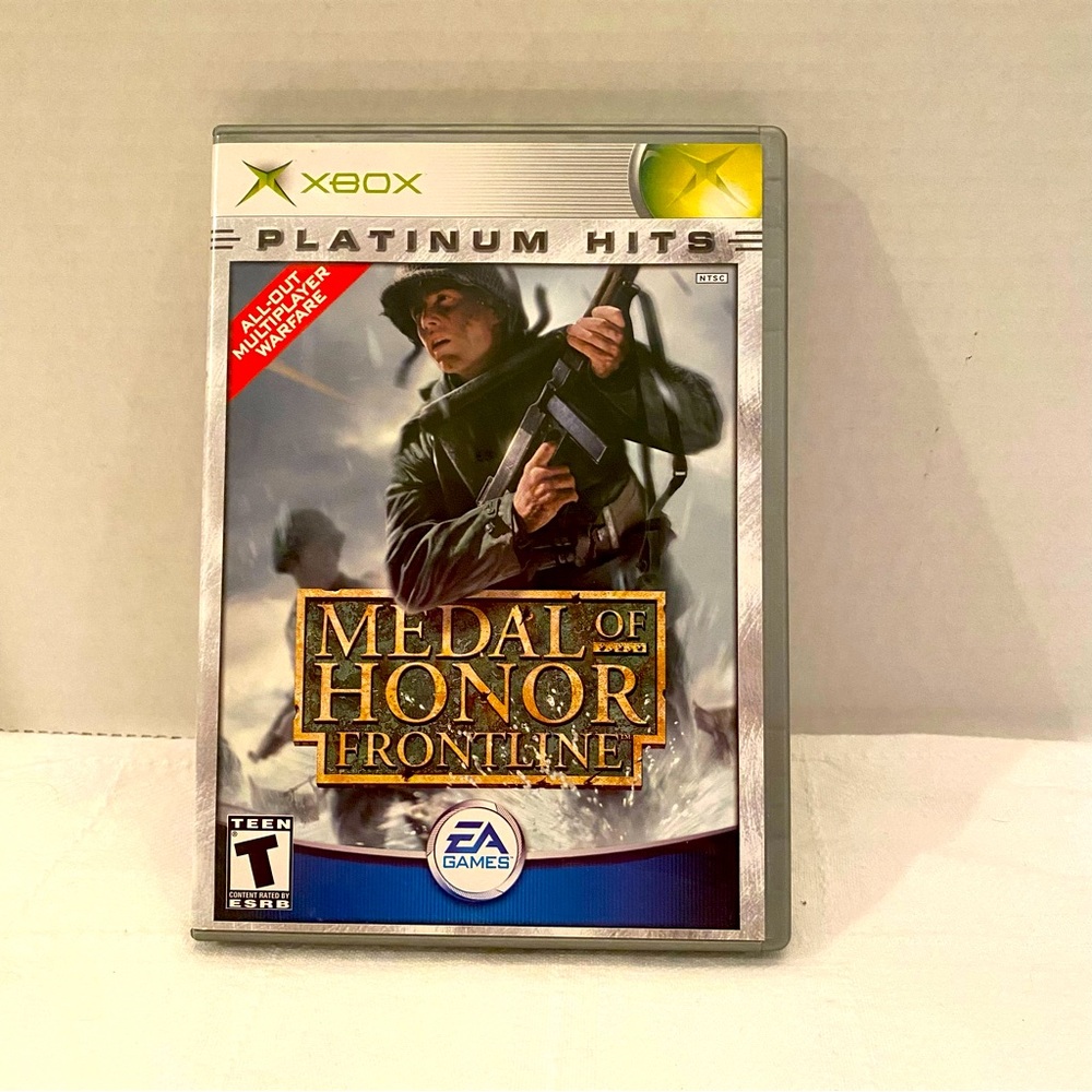 Xbox medal of honour front line platinum hits !